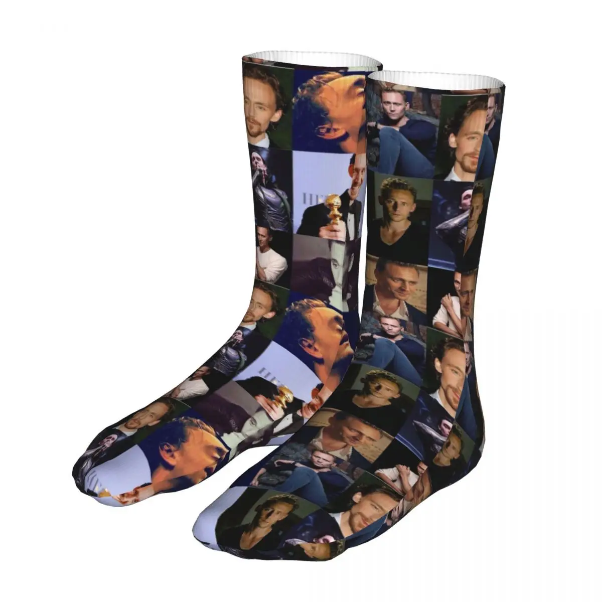 Cartoon Tom Hiddleston Aquarius Zodiac Women Socks 2022 Men Thomas William Hiddleston Sport Socks