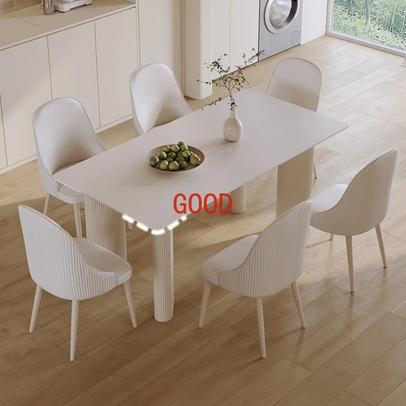 Обеденный стол White Rock Plate, современный простой роскошный журнальный обеденный стол, квадратный обеденный стол для родителей, мебельная мебель ZT50DT