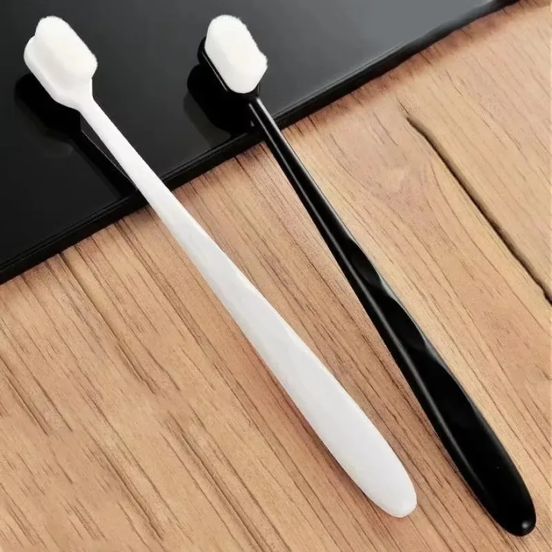 

1/2 шт. ультратонкая мягкая зубная щетка для глубокой чистки полости рта, портативная дорожная щетка для чистки зубов, инструменты для ухода за полостью рта