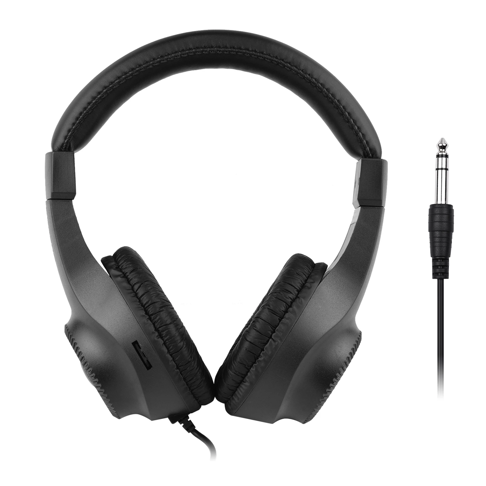 Wired Headset Self Adjusting Headband 6.5mm Single Jack Stereo Monitoring Headphone for Electronic Musical Instruments