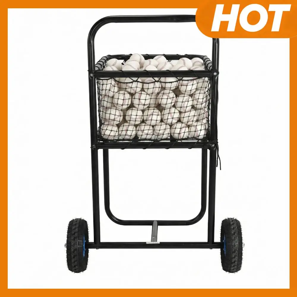 

Tennis Ball Basket with Wheels Rolling Ball Storage Bin Holds Hundreds of Balls Suitable for Softball Pickleball & Baseball