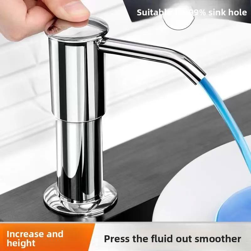 

Дозатор мыла для кухонной мойки с высокой и большой насадкой-насосом, дозатор жидкого мыла для мытья посуды с удлиненной трубкой, посуда