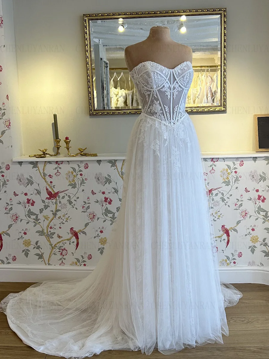 

Ivory Cute Wedding Dresses For Women Sweetheart Elegant Wedding Gowns Lace Long Sexy Dresses For Wome 2023 فستان حفلات الزفاف