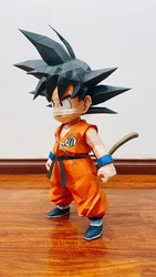 0.5m SonGoKu Paper Model Japanese Anime Figures Papercraft 3D DIY Puzzle Handmade Toy Gift Home Decor Desk Decoration Sculpture