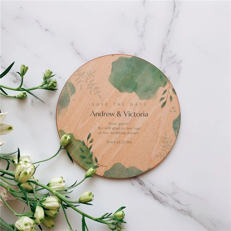 

Custom Printing Round Wooden Magnet