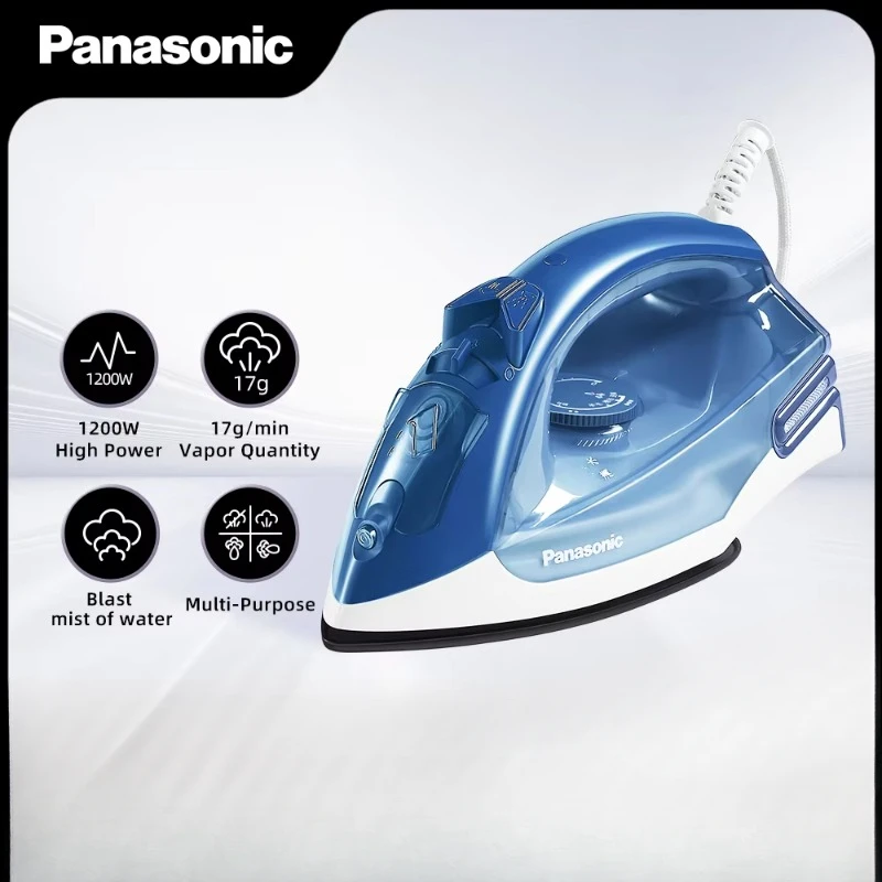 Handheld Electric Steam Iron Household 5 Gear Adjustable Garment PTFE Baseplate Laundry Steam Ironing Machine 220V