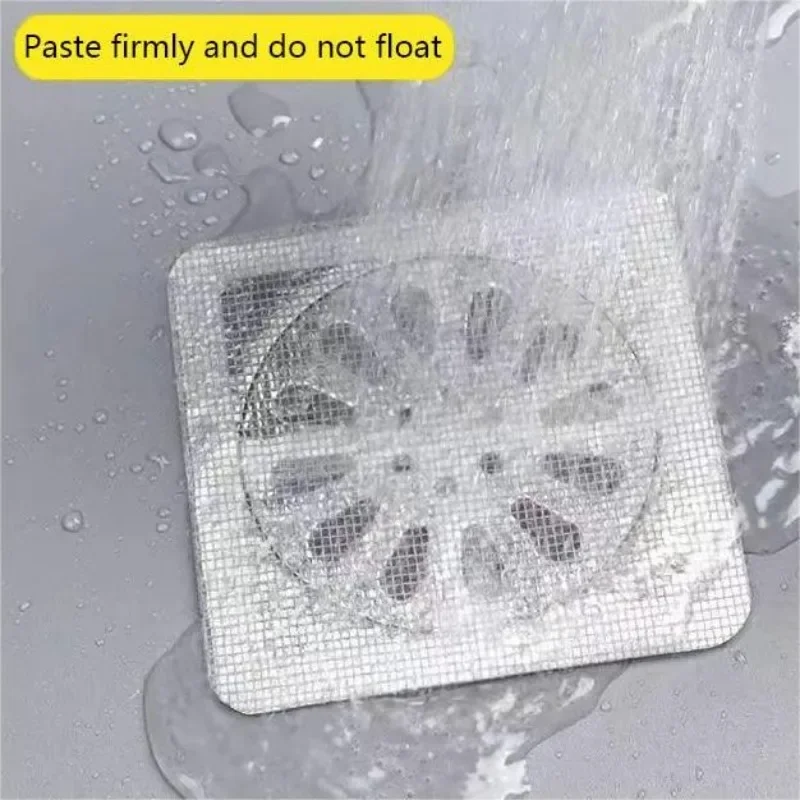 20PCS Disposable Home Anti-Clogging Filter Net Bathroom Hair Filter Sticker Insect Proof Floor Drain Sticker Sink Hair Catcher