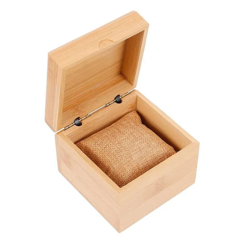 

1pc Wooden Watch Organizer Watch Jewelry Storage Box Vintage Wooden Jewelry Box Bracelet Storage Box 10.2x10x9cm