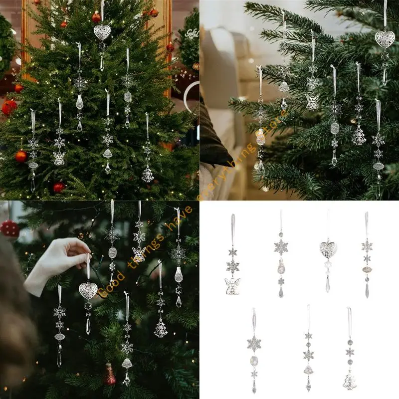 

Transparent Acrylic Christmas Tree Ornament Shatterproof Hanging Decors Durable Holiday Decoration For Family Party 55KF