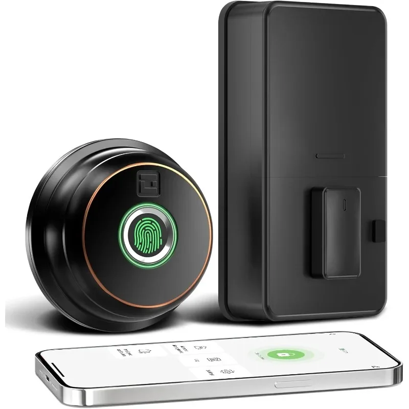 

Умный замок с засовом, засов с отпечатком пальца с приложением, замок для входной двери без ключа, дверной замок с отпечатком пальца, умный замок с засовом для передней части