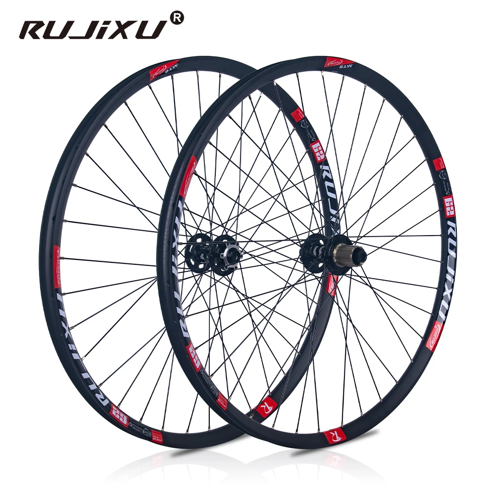AliExpress NONE MTB Wheelset 26/27.5/29 Inch Quick Release 32H HG XD MS Double Rim Mountain Bike Disc Brake Wheelset Aluminum Alloy Rim 6 Pawls