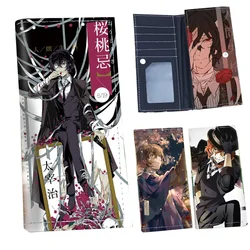 Anime Cartoon Dazai Osamu Long Wallet PU Leather Cosplay Props Nakahara Chuuya Nakajima Atsushi Card Holder Coin Bag Fans Gift