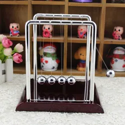 Fashion New Early Fun Development Educational Desk Toy Gift Newtons Cradle Steel Balance Ball Physics Science Pendulum Games