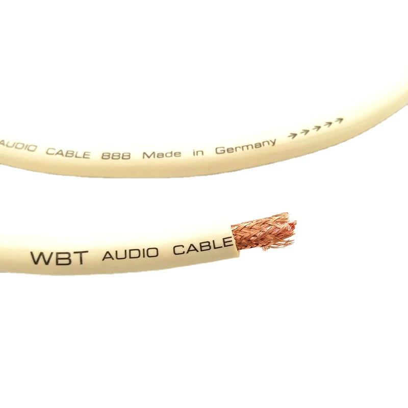 WBT-888 kabel Audio 2 rdzeniowy OFC luzem RCA kabel sygnałowy XLR kabel zbalansowany kabel przestrzenny do kina domowego