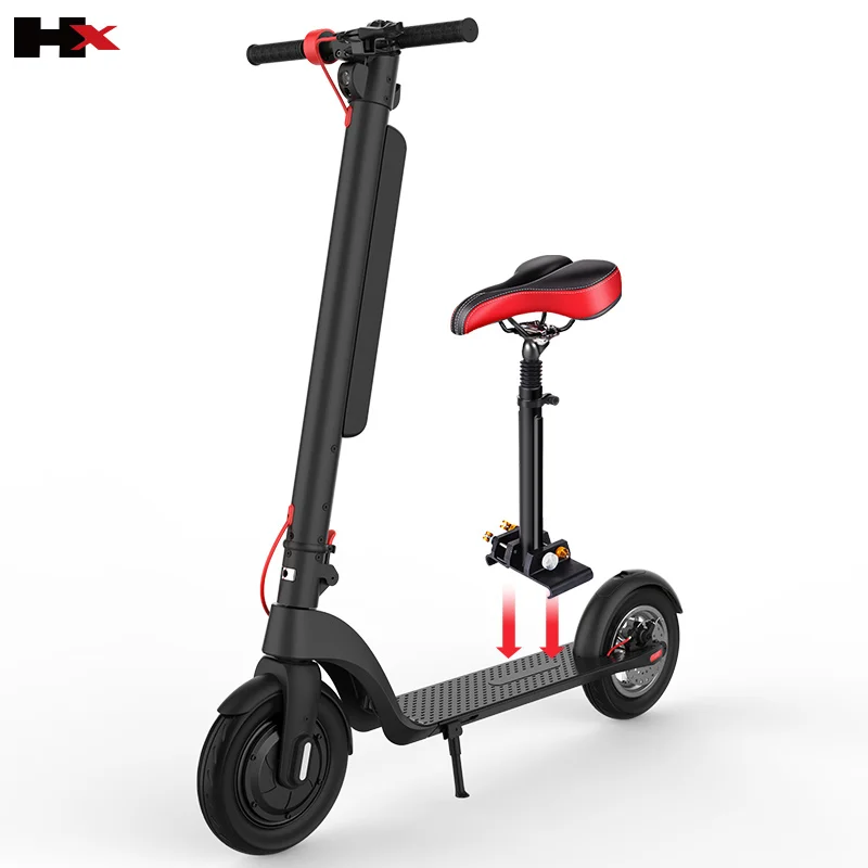 

OEM Max Range 45KM Triple Brakes E Step 10 Inch Air Tire Controller Electric Scooter With Seat