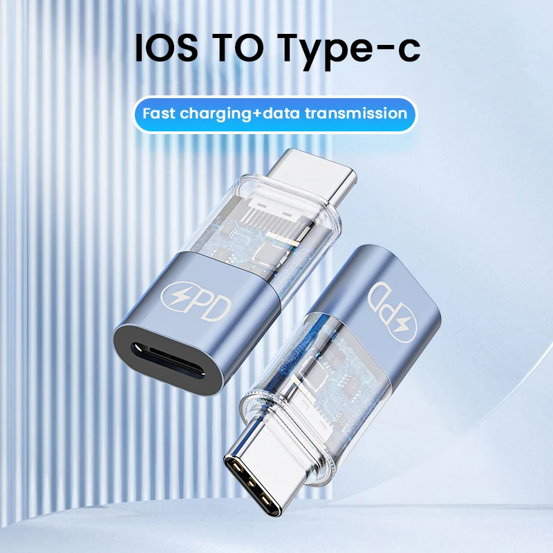 Lightning to Type C Adapters PD Fast Charging Data Transmission Connector For iPhone 15 Pro Max iPad/iPod Phone Accessories