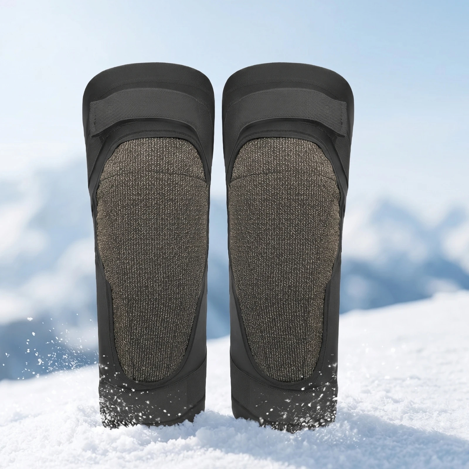 Ski Knee Pads Sleeve-Style Defensive Knee Pads Flexible Slim-Fit for Skiers, Skiing, Snowboarding