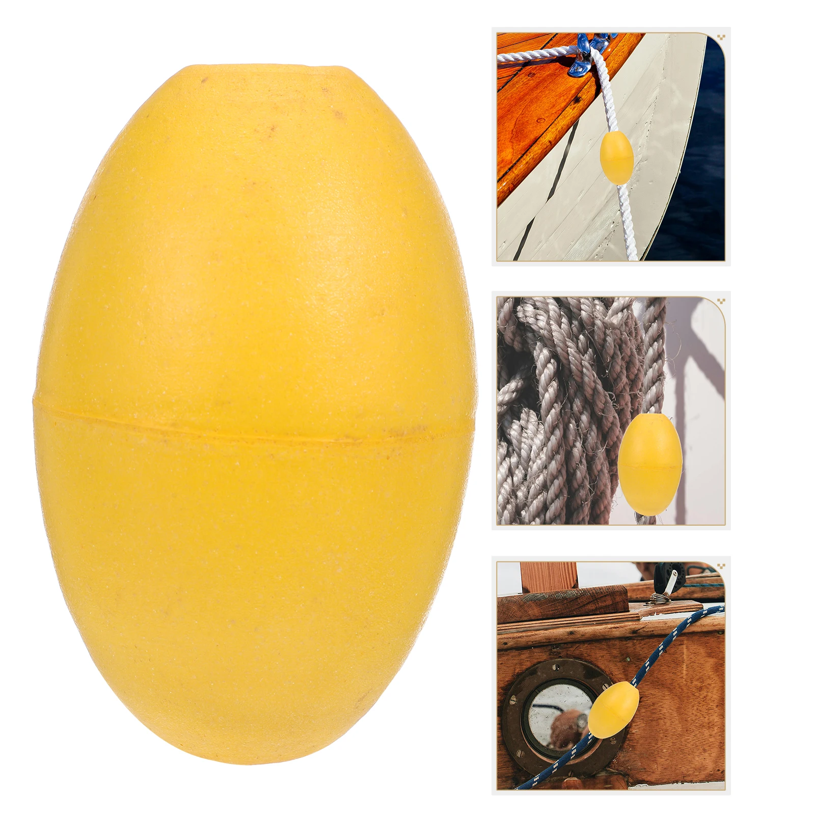 

Lightweight Rope Floats Marine Buoy Set Multi Functional Durable Floating Ball For Kayak Yacht Boat Anchor Lines Oval Water