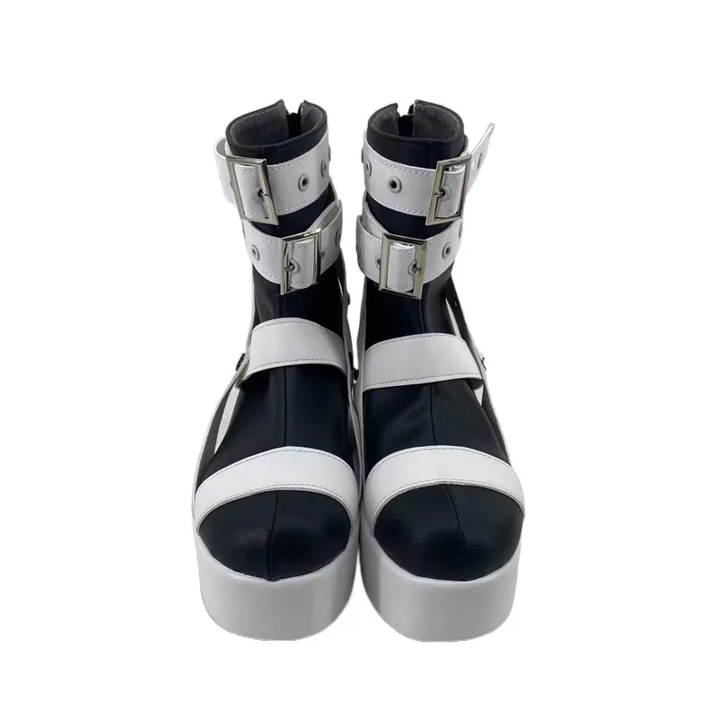 Anime Soul Eater Maka Albarn Cosplay Shoes High Heel Fancy Short Boots Cosplay Costume Prop Shoes for Halloween Party