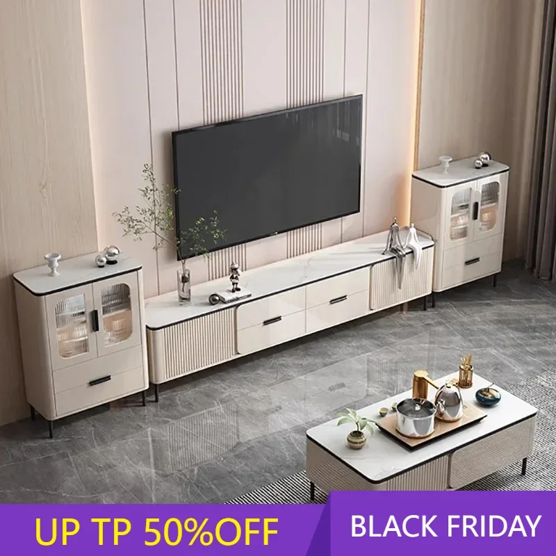 

Replica Consoles White TV Stands Tall Fireplace Electric Wall Modern Cabinet TV Stands Luxury Tv Mueble Living Room Furniture