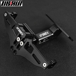 FOR YAMAHA XT660X XT 660X XT660 X All Year Motorcycle Adjustable License Plate Bracket Holder LED Turn Signal Lights