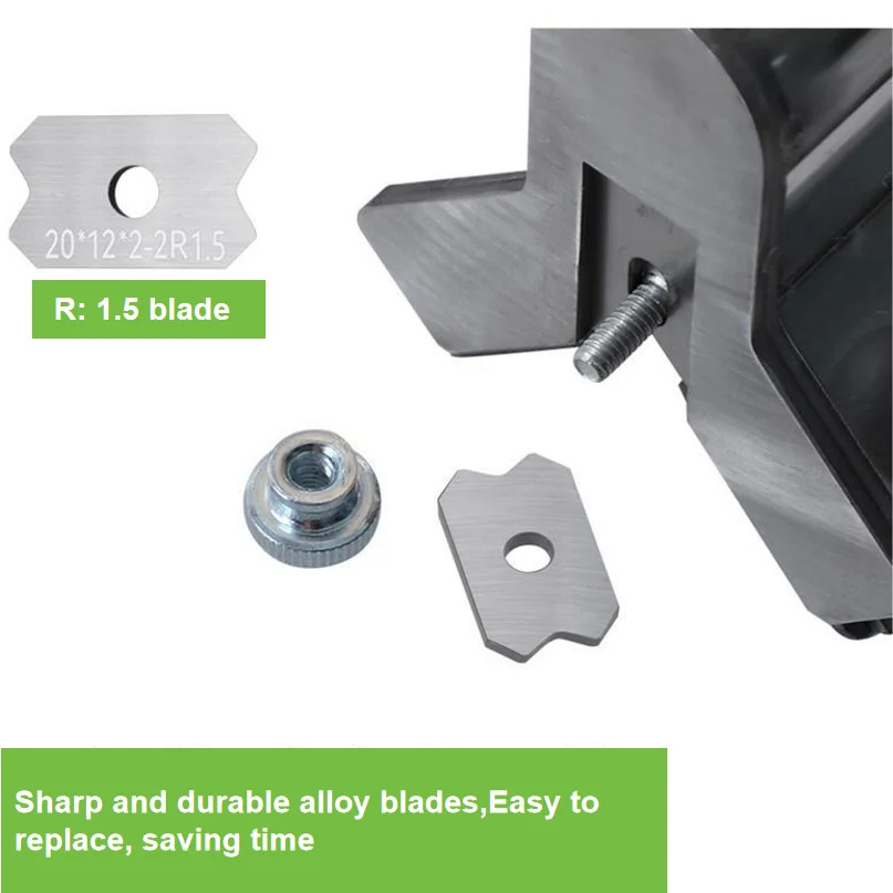 Aparador de borda multifuncional e ferramenta de chanfrar, cortador de faixa de borda de aço inoxidável com lâmina de liga substituível para trabalhar madeira