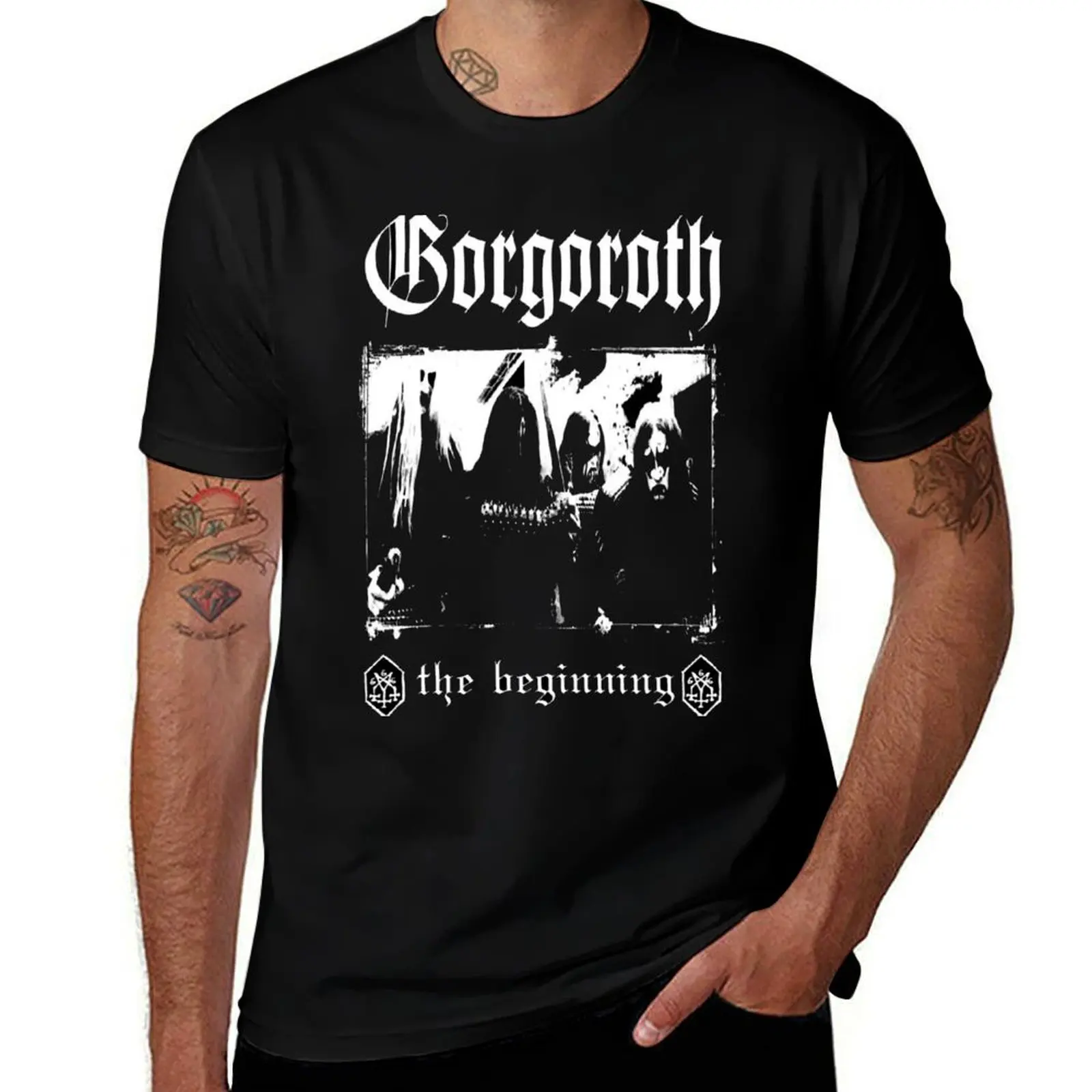 gorgoroth new logo T-Shirt blacks Personalized t-shirt mens clothes