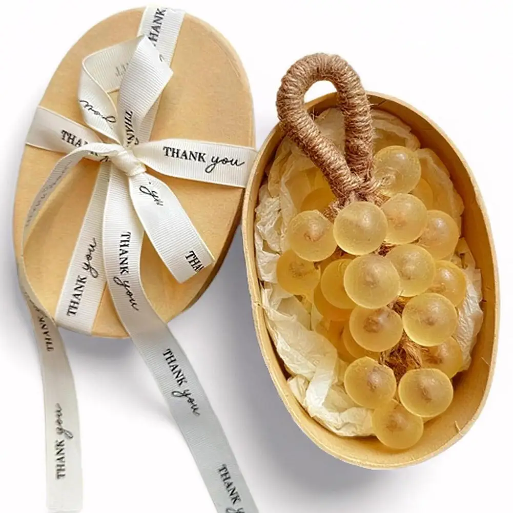 Creative Grape Soap Gift Boxnatural Plant Extraction Pearl Grape Bunches Handmade Soap Bar Bathing Washing Nourishing Skin Soap