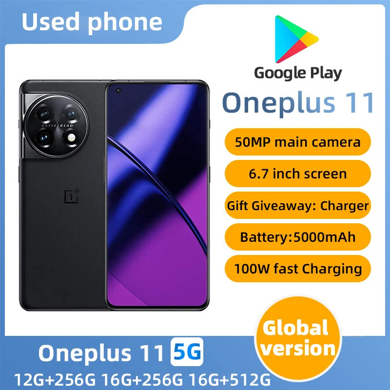 携帯電話本体 OnePlus 11 5G 512GB/16GB OnePlus 11 5G スマートフォン バッテリー容量 5000mAh 50MP カメラ