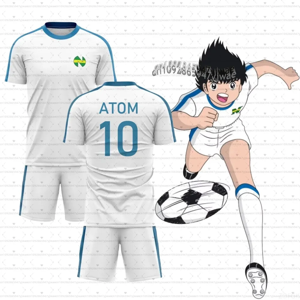 

Captain Tsubasa Anime 3D Printed Plus Size Men T-shirt Cosplay Sports Quick Drying Breathable set Men Tracksuit 2 Pieces Set