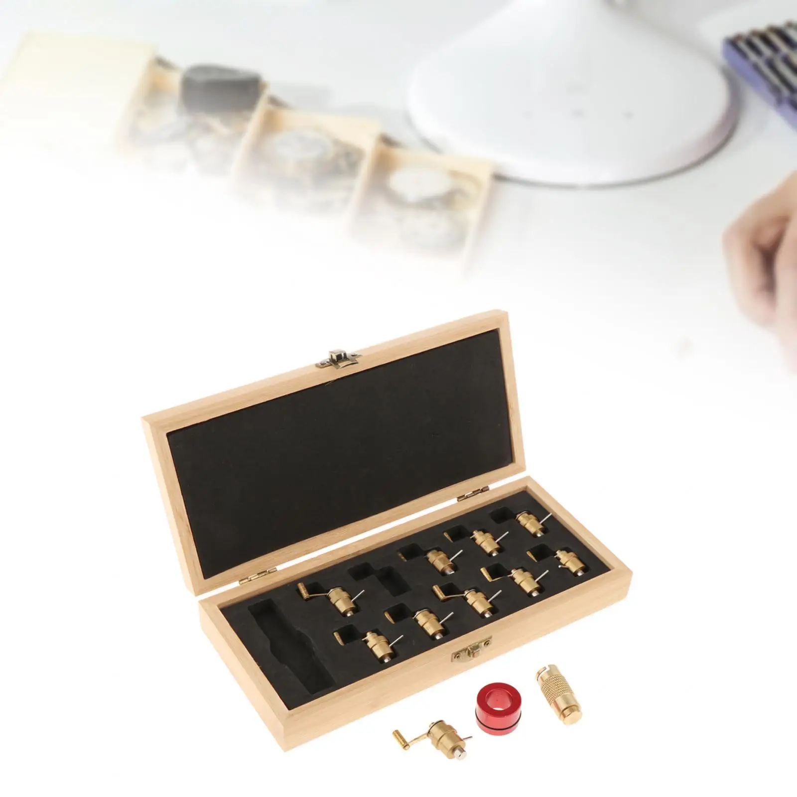 Watch Mainspring Winder Set Wristwatch Repairing Kit Portable Watch Repairers Watch Repair Tools for Watch Movement 2135 899