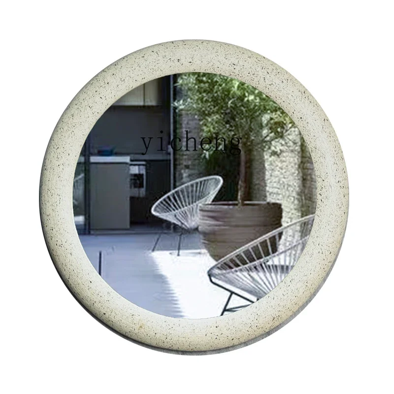 

Tqh Wash Basin Integrated Floor Retro Sink Balcony Column Basin Art Garden Outdoor Washbasin Courtyard