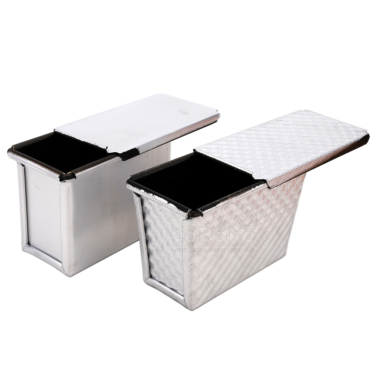 

150g Deep Rectangle Cube Shape Nonstick Aluminum Toast Mold Metal Cheese Mousse Cake Pan Tin DIY Baking Wavy And Smooth Surface