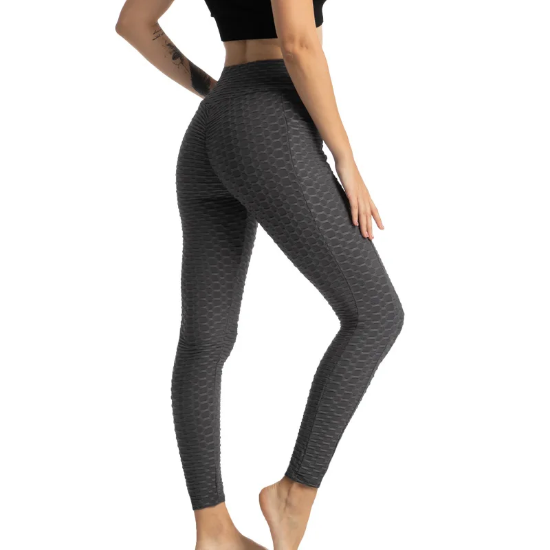 Women Pocket Bubble Fitness Leggings Image 8