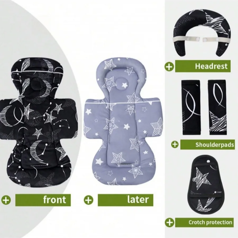 

Car child safety seat inner padding replacement pad basket stroller baby bed all-season universal back support head rest cushion