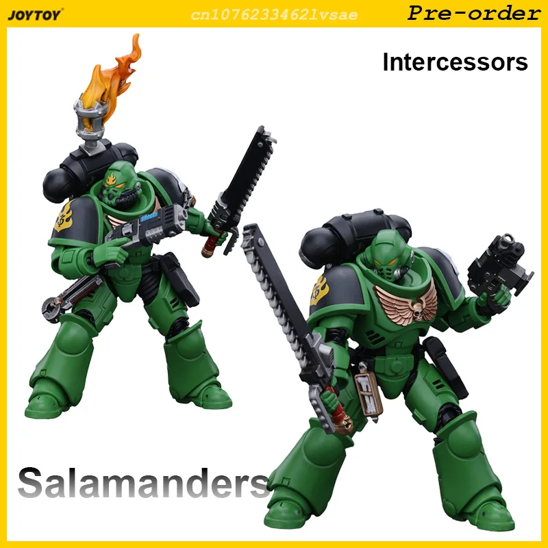 [Pre-Sale] JOYTOY Salamanders Intercessors Brother Haecule จ่าสิบเอก Tsek'gan 1/18 ตัวเลขการกระทํา Warhammer 40K อะนิเมะตุ๊กตาของเล่น J