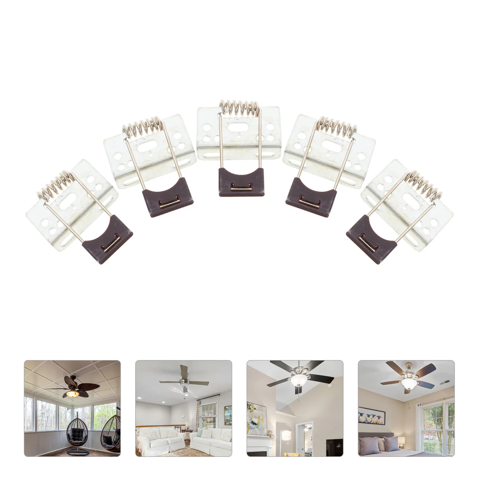 

10 шт., пружинный зажим для потолочного светильника, металлический держатель лампы L-типа, сменные аксессуары для светодиодного освещения, детали потолочного светильника
