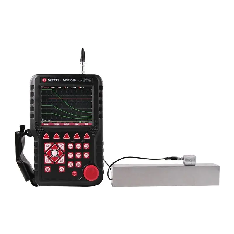 MITECH MFD550B NDT Digital Ultrasonic Flaw Detector Range 0 to 10000mm with 4MHz Probe