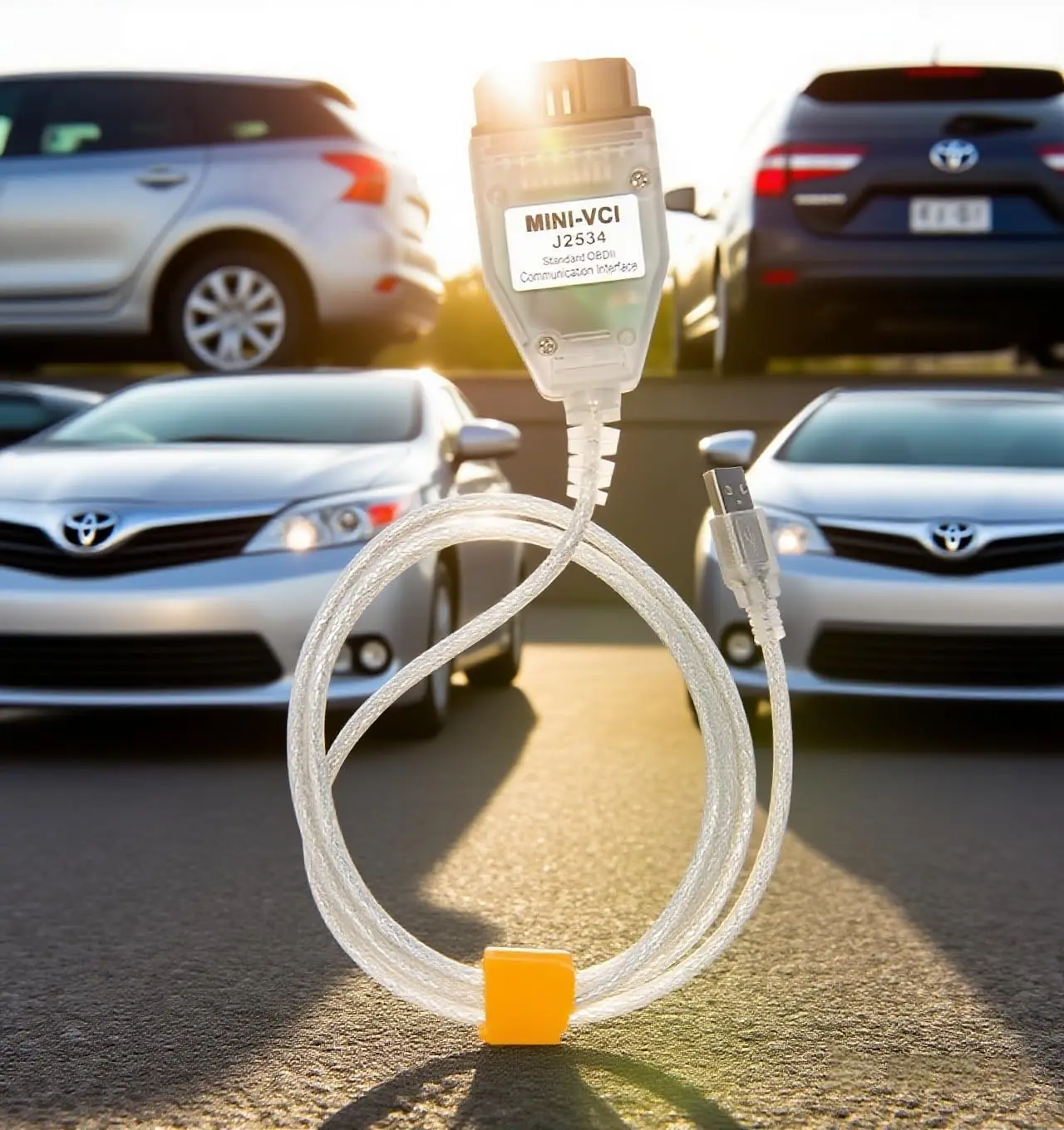 OBD2 USB Diagnostic Cable for Scion, Compatible with TIS Techstream, 32/64-bit Windows, Requires Driver/APP