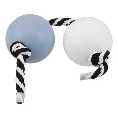 Dual Ball Asalato Rhythm Shaker Blue White Portable Handheld Shaker Hand Percussion Instrument Music Rhythm Practice