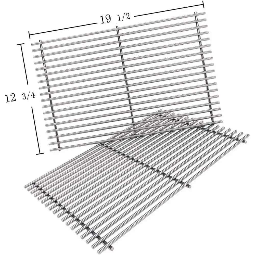 Stainless Steel 18 Cross Rods Cooking Grates Set of 2 Fits Weber Genesis E310 E320 E330 DCS Gas Grills Health Sanitary