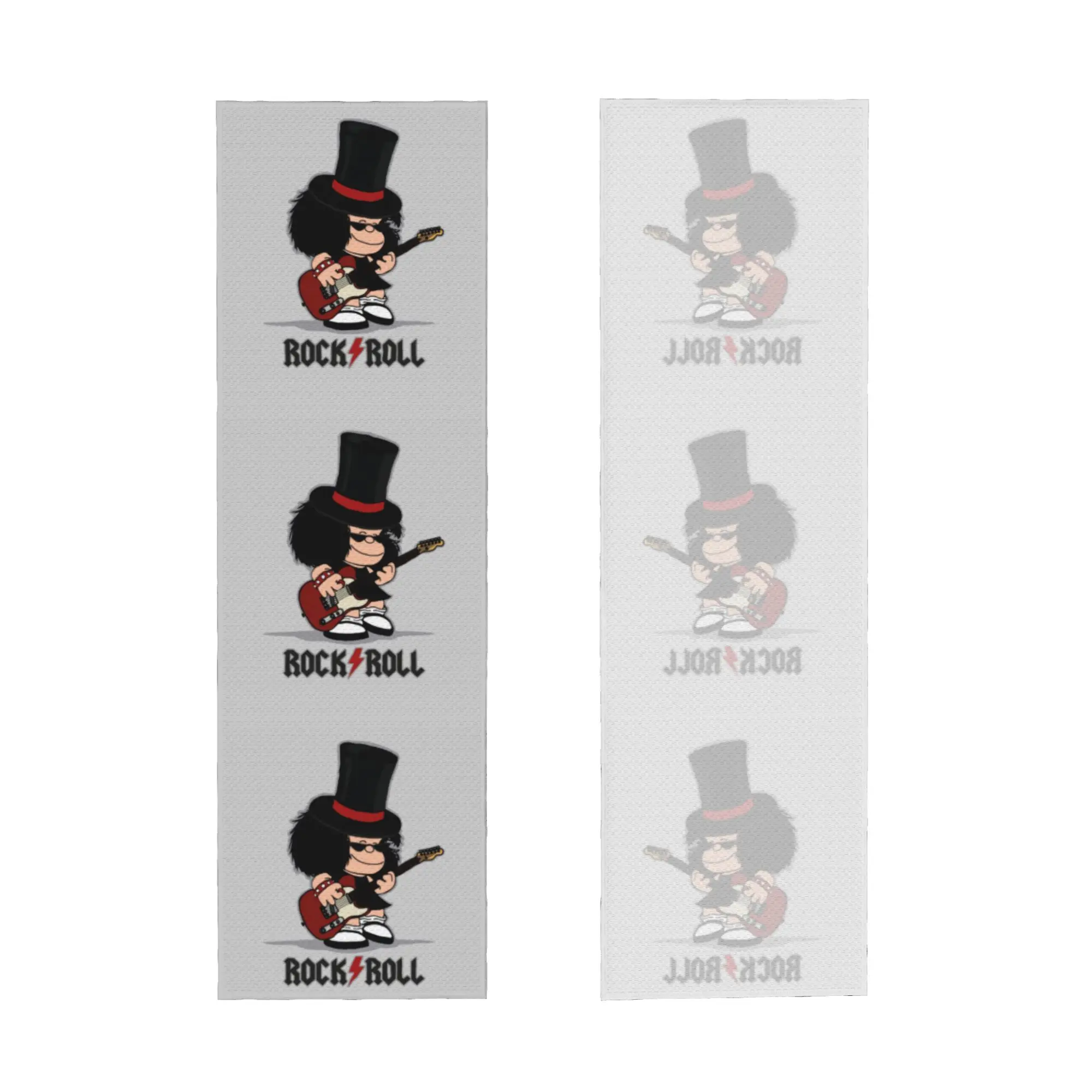 Comic Mafalda Rock Guitar Cold Exercise Towel Face Towel Quick Dry Cartoon Quino Manga Yoga Breathable Cold Towel