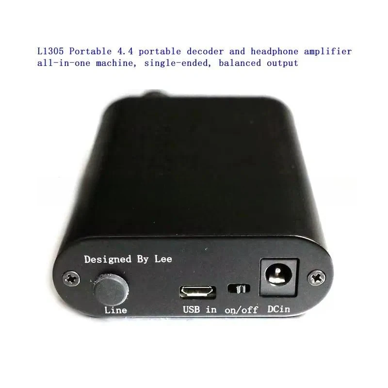 L1305 Portable DAC Headphone Amp 4.4mm Balanced Single Ended Output HiFi Audio Decoder for Mobile Phone PC Music Player
