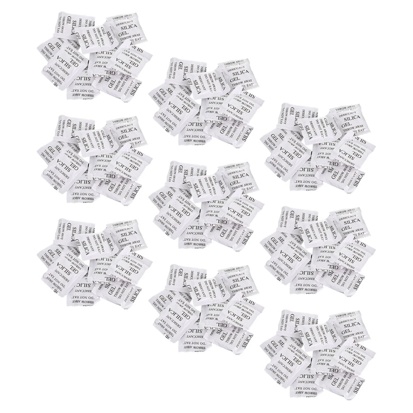 

100Pcs Silica Gel Desiccant Absorbent Packs Quick Moisture Absorber for Jewelry Earrings Storage Clothes Moisture Bags
