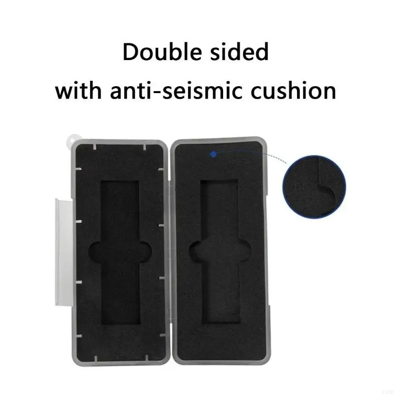 P82E M.2 SSD Carrying Box Waterproof 2 Slots Hard Case for Digital Enthusiasts