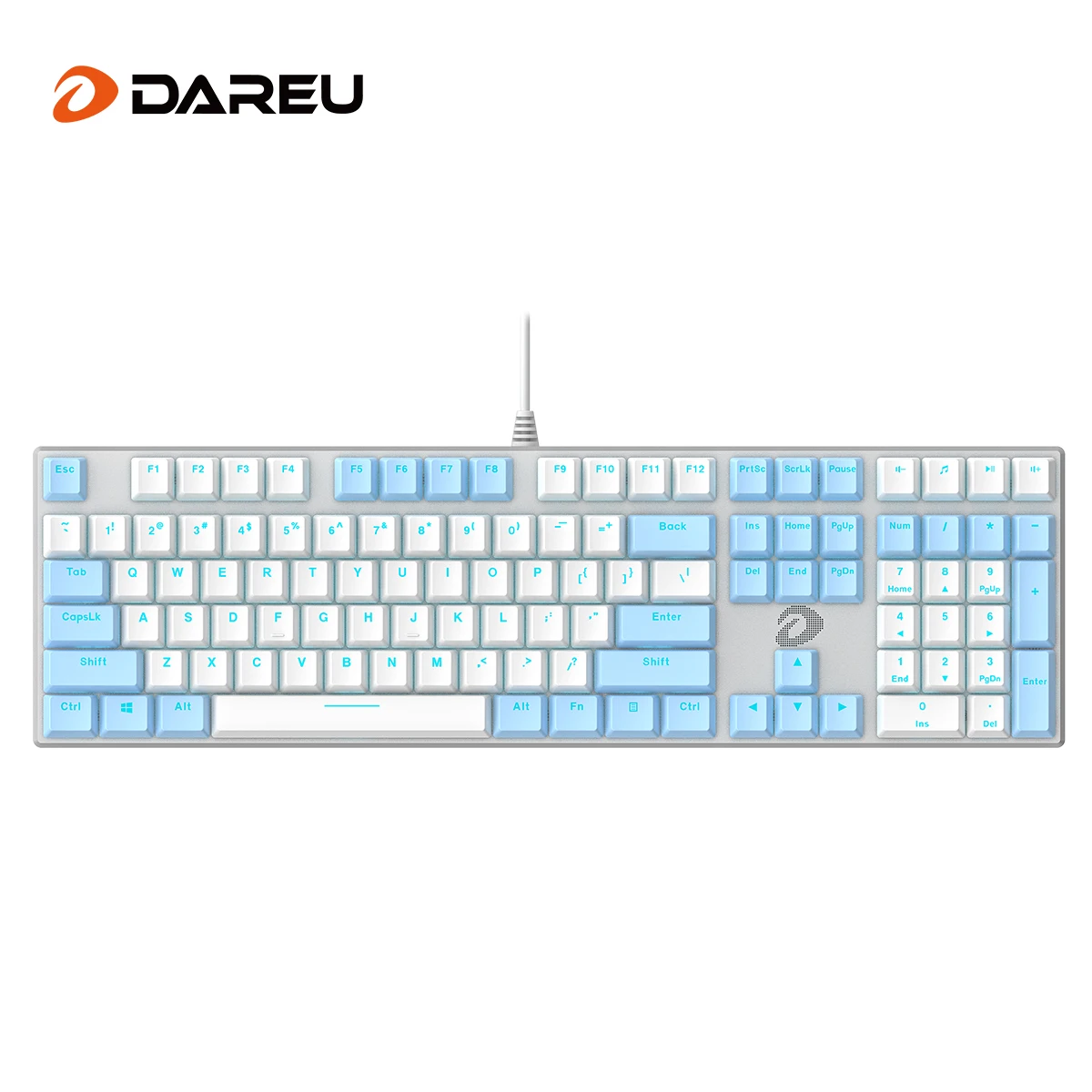 

DAREU EK815 Wired Mechanical Gaming Keyboard N-key Rollover 108 Keys Single Light Gamer Keyboard for Mac Windows