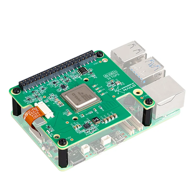 

Exquisite-For Raspberry Pi 5 AI HAT+ Expansion Board Kit AI HAT-26Tops Artificial Intelligence Module