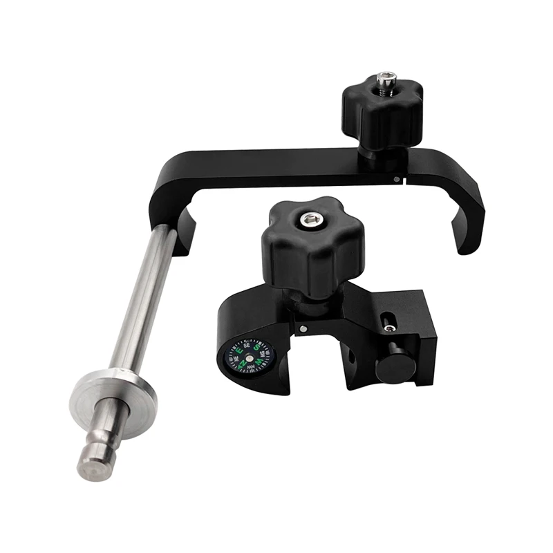Notebook Handbook Flat Bracket With Compass Clamp Hand-held for Outdoor Geographic Surveying Tablet Support Open Data Collector