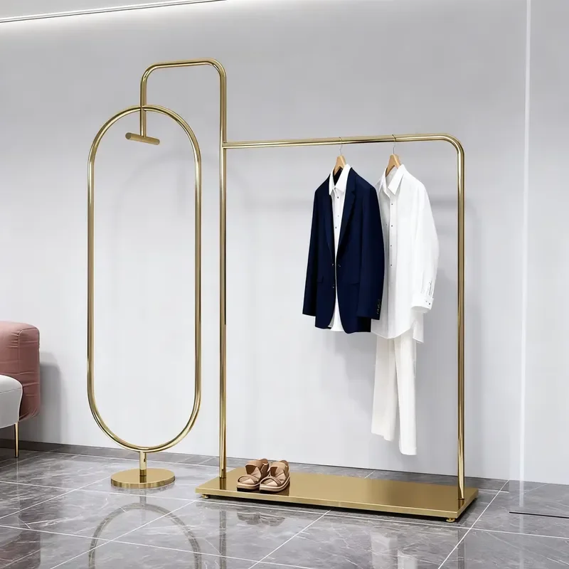 for  Stainless Steel Titanium Plated Floor to Floor Men and Women Display Racks Pre installed Cassette Mounting Subracks