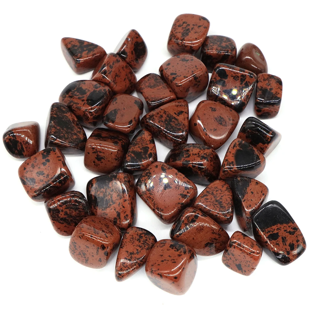

Natural Red Mahogany Obsidian Irregular Tumbled Stone Reiki Crystal Bulk Fish Tank, Garden Aquarium Home Gem Decoration DIY Gift